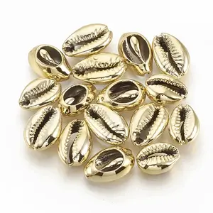 Electroplated Sea Shell Beads