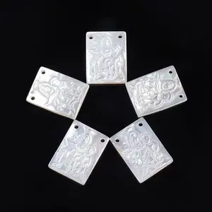 Natural White Shell Pendants for Mother's Day