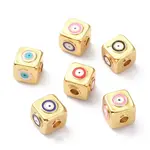 Brass Enamel Beads