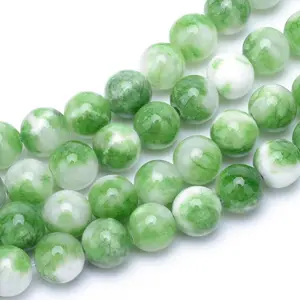 Natural Dyed Persian Jade Gemstone Bead Strands