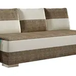 Rozkladacia pohovka s úložným priestorom atila - sivá/čierna - sawana