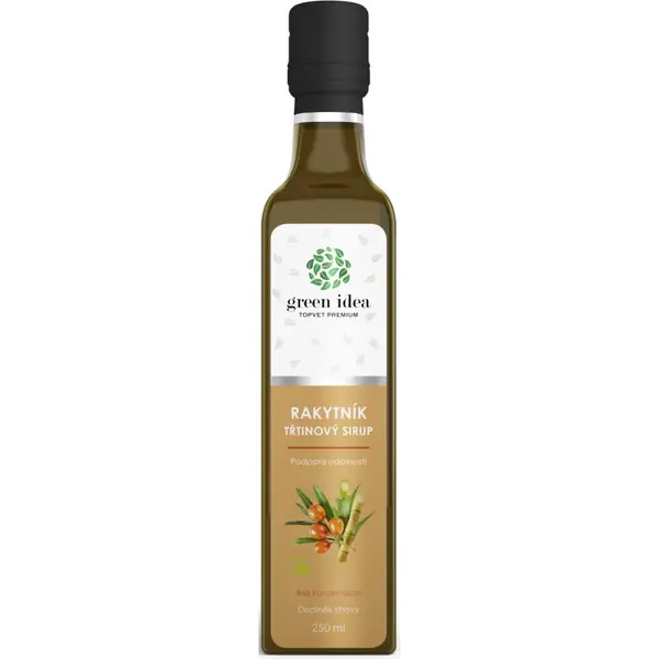 Green Idea Třtinový sirup - Rakytník bylinný sirup pro podporu imunitního systému 250 ml