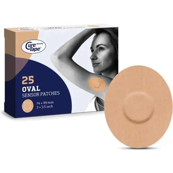 CureTape® Sensor Patches Classic ochranné náplasti barva Beige 25 ks