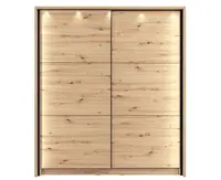 Posuvná skříň s ozdobným rámem a osvětlením catalina 180 - dub artisan