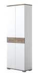 Skříň orson - bílá/dub tmavý nebraska