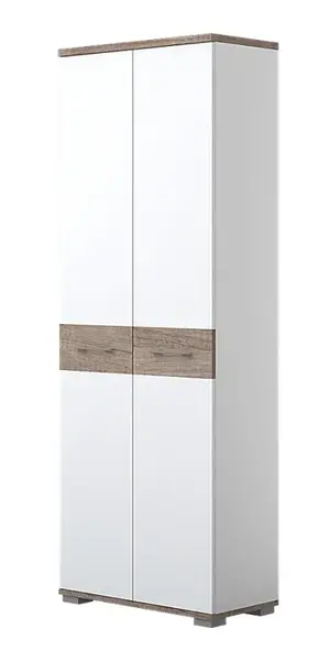 Skříň orson - bílá/dub tmavý nebraska