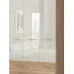 Kombinovaná skriňa 3d i hagop-orech pacifik/béžová - s rámom