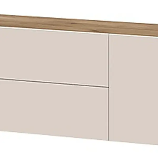 Závesný tv stolík 176 ambrosia - béžová/dub tobacco