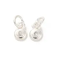 Brass Micro Pave Cubic Zirconia Charms