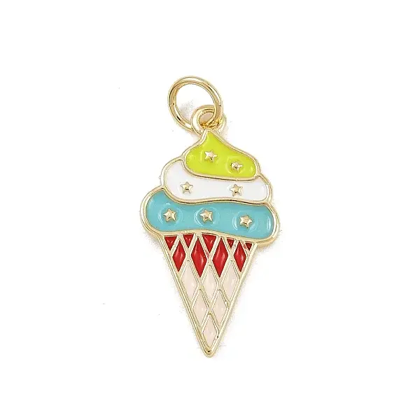 Brass Enamel Ice Cream Pendants