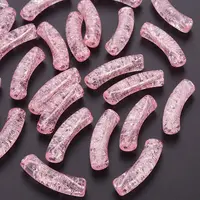 Transparent Crackle Acrylic Beads