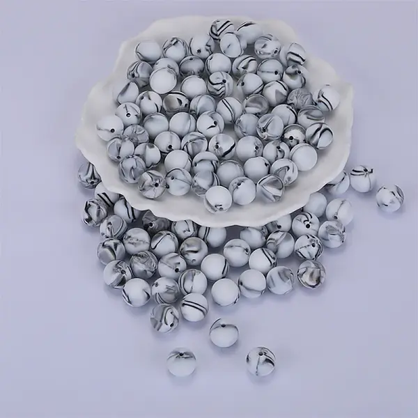 Round Silicone Focal Beads