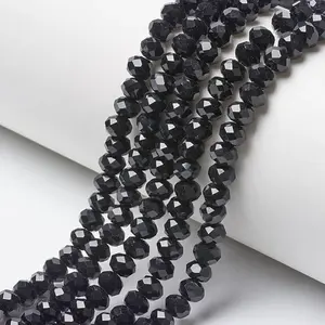Opaque Solid Color Glass Beads Strands