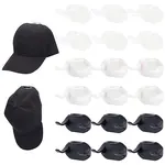 18Pcs 3 Colors Plastic Hat Rack for Wall