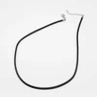 Round Leather Cord Necklaces Making