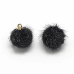 Faux Mink Fur Covered Charms
