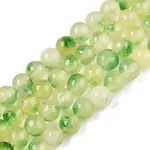 Dyed Natural White Jade Beads Strands