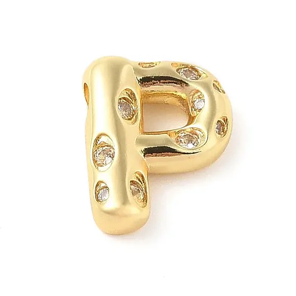 Brass Micro Pave Clear Cubic Zirconia Pendant