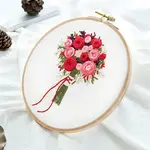 Flower Bouquet Pattern 3D Embroidery Starter Kits