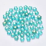 Spray Painted Glass Beads