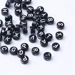 Craft Acrylic Horizontal Hole Letter Beads