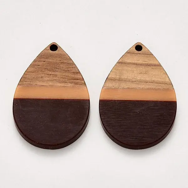 Resin & Walnut Wood Pendants
