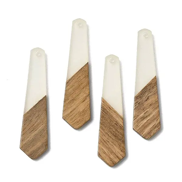 Luminous Glow in the Dark Wood & Resin Pendant