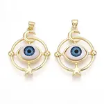 Brass Resin Pendants