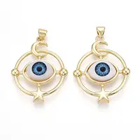 Brass Resin Pendants