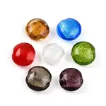 Handmade Silver Foil Glass Beads