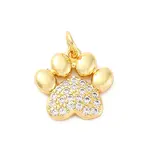 Brass Micro Pave Cubic Zirconia Charms
