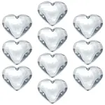10Pcs Flat Back Acrylic Rhinestone Cabochons