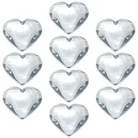 10Pcs Flat Back Acrylic Rhinestone Cabochons
