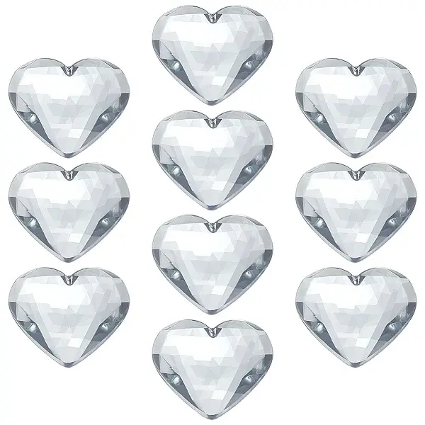10Pcs Flat Back Acrylic Rhinestone Cabochons