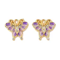 304 Stainless Steel with Crystal Rhinestone Enamel Charms