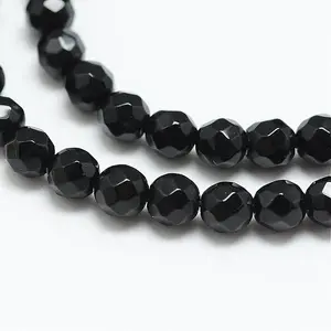 Natural Black Onyx Bead Strands