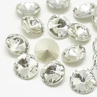 Pointed Back Glass Rhinestone Cabochons