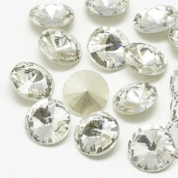 Pointed Back Glass Rhinestone Cabochons