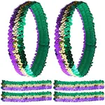 10Pcs Wide Stretch Sparkling Headband