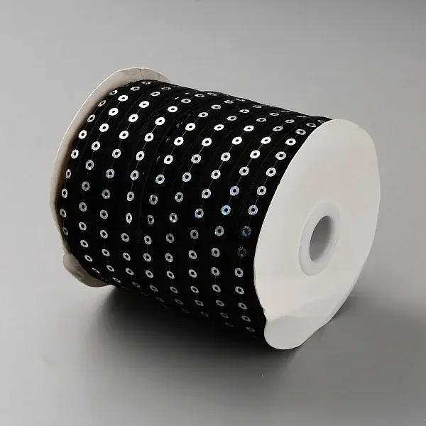 Single Velvet Ribbon with Paillettes