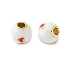 Brass Enamel Beads