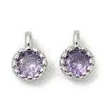 Brass Pave Cubic Zirconia Pendants