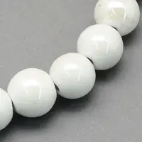 Pearlized Handmade Porcelain Round Beads
