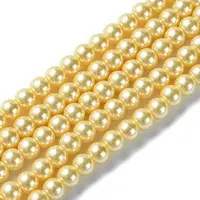 Eco-Friendly Dyed Glass Pearl Beads Strands