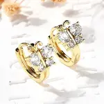 Butterfly Brass Hoop Earrings