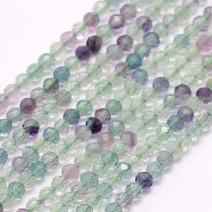Natural Fluorite Beads Strands