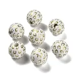 St. Patrick's Day Series Printed Schima Wood European Beads