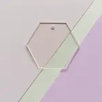 Transparent Acrylic Disc Big Pendants