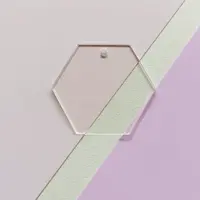 Transparent Acrylic Disc Big Pendants