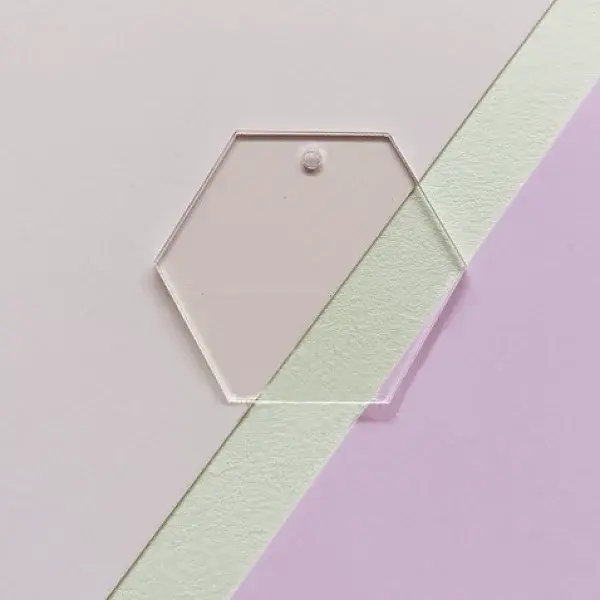 Transparent Acrylic Disc Big Pendants